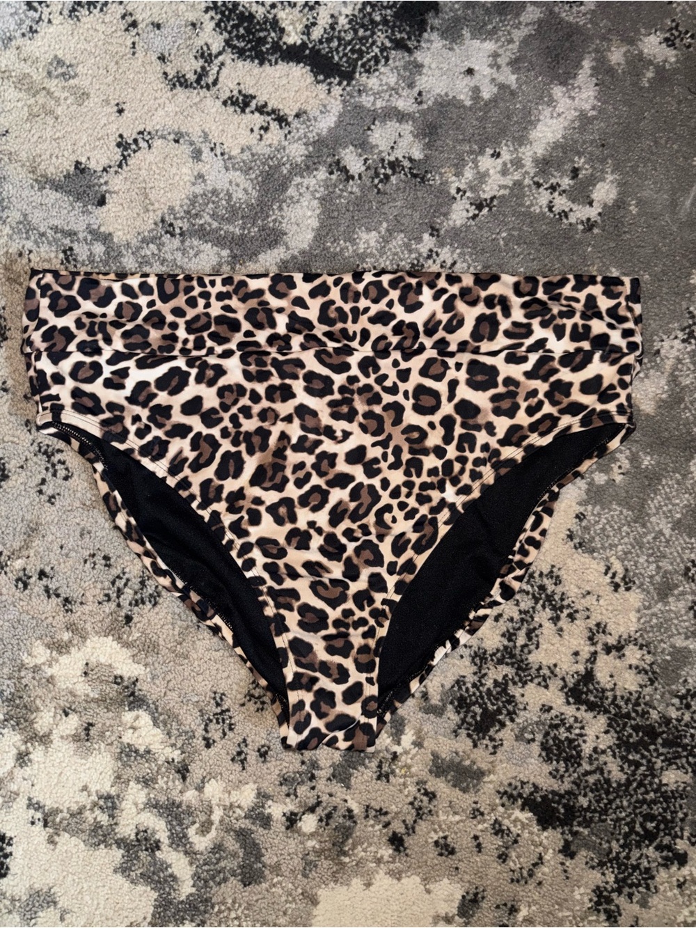 Maurices Leopard Print Bikini Bottoms in Tan and Black